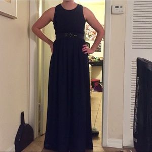 Belle by Badgley Mischka full length gown